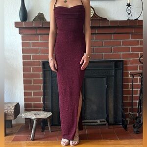 Sparkly deep red HOCO or Prom dress by Windsor. Size S